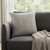 20" Gray Wool Blend Throw Pillow
