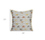 Set of Two Gray and Yellow Geometric Poly Cotton Blend Throw Pillow Cover