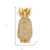 11" Faux Crystal And Gold Pineapple Sculpture