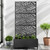 71" X 35" Black Galvanized Metal Rectangular Planter Box