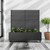 47" Black Metal Indoor Outdoor Rectangular Planter Box