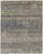 4' X 6' Tan Ivory And Blue Wool Geometric Hand Knotted Area Rug