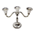 3 Light Candelabra Silver Plate 8.5" x 3" x 7"h