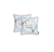 Set of Two Orange and White Give Thanks Throw Pillow Cover