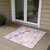 6' Ivory Geometric Power Loom Runner Rug