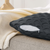 Scalloped Wave Pillowcase Charcoal Gray