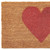 36" X 72" Brown And Pink Heart Outdoor Coir Door Mat