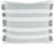 Green and White Soft Stripes Square Throw Pillow