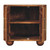 22" Brown Solid Wood Two Drawer Sideboard