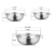 Stainless Steel Perforated Metal Colander Food Strainer Basket Mesh Net Bowl with  Handle