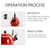 Litre Ceramic Enameled Porcelain Kettle Kitchen