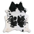 NATURAL HAIR ON COWHIDE BLACK AND WHITE
