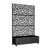 47" Black Metal Indoor Outdoor Rectangular Planter Box