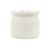 White Ceramic 51 Ounce Round Distressed Pot Planter