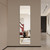 55" Silver Square Frameless Full Length Hanging Mirror