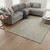 10' X 14' Beige And Ivory Geometric Washable Area Rug With UV Protection