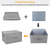 2Pcs Collapsible Storage Bins