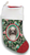 Poodle Silver- Best of Breed Christmas Stocking