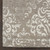 5' X 7' Cream Damask Power Loom Area Rug