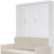 White Wood Queen Murphy Bed