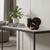 8" Brown Solid Wood Tabletop Sculpture