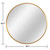 20" Gold Round Aluminum Framed Bathroom Vanity Mirror