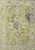 8' X 11' Green And Beige Tribal Washable Area Rug With UV Protection