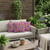 Set of Three Purple And Yellow Botanical Indoor Outdoor Throw Pillow