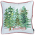 Set Of 2 18" Christmas Trees Throw Pillow Cover In Multicolor