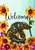 Dachshund Black/Tan - Hippie Hound Studios Welcome Garden Flag