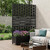 71" X 47" Black Galvanized Metal Rectangular Planter Box