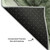 10' X 14' Olive Green And Ivory Abstract Washable Area Rug With UV Protection