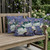 Set of Three Dark Green And Gray Floral Indoor Outdoor Throw Pillow