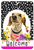 Dachshund Piebald - HHS Paw Prints Welcome Indoor/Outdoor Aluminum Sign