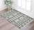 3' X 5' Ivory Gray And Black Wool Tribal Flatweave Handmade Area Rug With Fringe