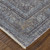 12' X 15' Gray and Silver Oriental Power Loom Worn Faded Area Rug