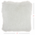 20" Plush White Shag Accent Throw Pillow