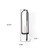 24" Black Metal Abstract Wall Sconce Candle Holder