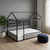 Black Metal Full House Bed