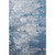 9' X 12' Blue And Ivory Abstract Washable Area Rug With UV Protection