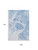 9' X 12' Sky Blue And Ivory Abstract Washable Area Rug With UV Protection