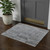 3' X 5' Blue Ivory And Gray Abstract Hand Woven Distressed Area Rug
