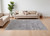 10' X 14' Gray and Silver Abstract Hand Woven Worn Faded Area Rug