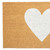 30" X 48" Brown And White Heart Outdoor Coir Door Mat