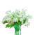 Bunch Artificial Silk Lilium nanum  Heads Flower Fake Bridal Bouquet Table Decor
