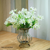 Bunch Artificial Silk Lilium nanum  Heads Flower Fake Bridal Bouquet Table Decor