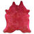 ACID WASHED HAIR ON COWHIDE DYED PINK ON BROWN