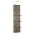 4" Gray Wood Entertainment Organizer