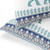 Set of Two Blue And Off White Elephant Paisley Indoor Outdoor Throw Pillow