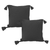 Chunky Knit Decorative Pillow Covers with Tassels Charcoal Gray